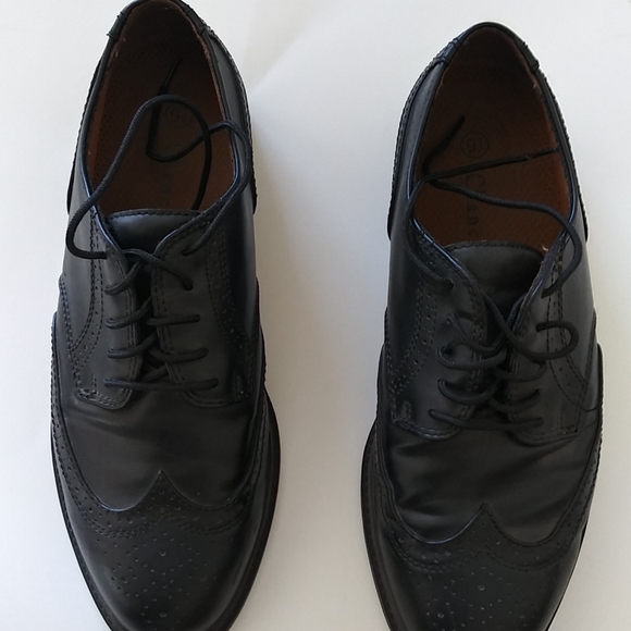 Chancellor's Men's Oxford shoes size 9 1/2 black c - Picture 4 of 5